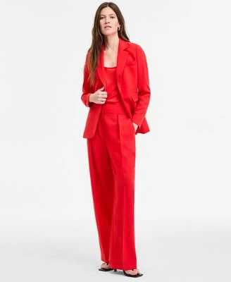 Bar Iii Womens One Button Blazer Tunic Tank Pants Exclusively At Macys