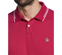 Original Penguin Men's Sticker Pete Slim-Fit Tipped Polo Shirt