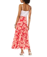 Vince Camuto Women's Floral-Print Tiered Maxi Skirt
