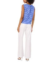 Vince Camuto Women's Textured Sleeveless Crewneck Top