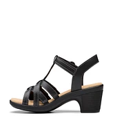Clarks Collection Women's Emily2 Rose Block Heel Sandals