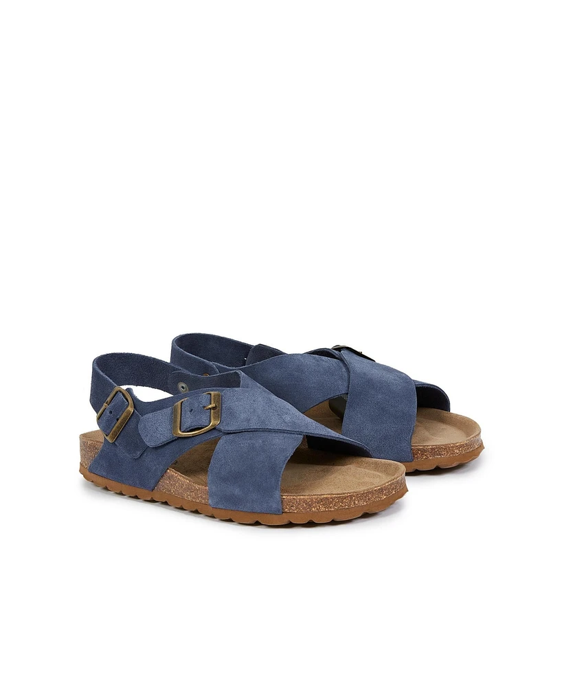 Crossover Wedge Sandals