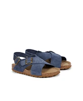 Crossover Wedge Sandals