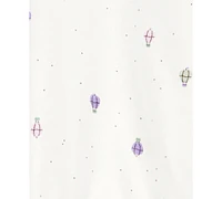 Carter's Baby Girls Cotton Balloons-Print Little Cardigan, Bodysuit & Pants, 3 Piece Set