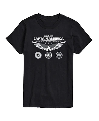 Airwaves Men's Captain America Brave New World Short Sleeve T-Shirt