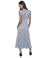 Karl Lagerfeld Paris Women's Printed Maxi Dress