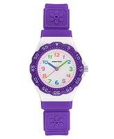 Armitron Kid's Quartz Petal Pop Purple Resin Watch, 32mm