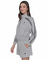 Karl Lagerfeld Women's Striped Track-Jacket