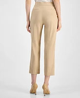 Kasper Women's Stretch Twill Pull-On Cropped Pants, Regular & Petite Sizes