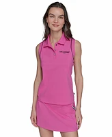 Karl Lagerfeld Paris Women's Sleeveless Polo Shirt