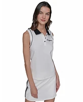 Karl Lagerfeld Paris Women's Sleeveless Polo Shirt