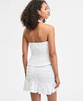 Bar Iii Women's Button-Front Halter Top, Exclusively at Macy's