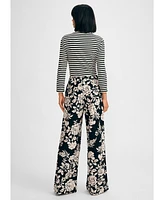 Isaac Mizrahi Women's 3/4 Sleeve Turtleneck Rib Top
