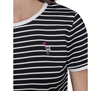 Karl Lagerfeld Paris Women's Striped T-Shirt