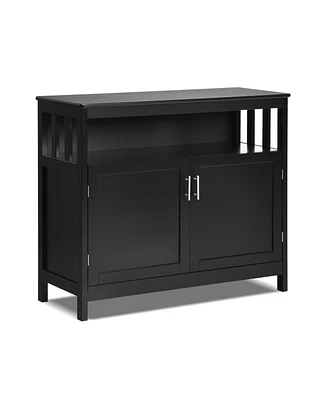 Kitchen Buffet Server Sideboard Storage Cabinet with 2 Doors and Shelf