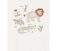 Carter's Baby Boys Little Character Set Hooded Cardigan, Lion Bodysuit & Pants, 3 Piece
