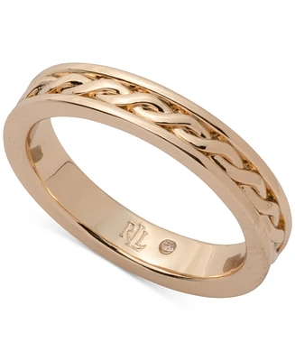 Lauren Ralph Lauren Gold-Tone Rope Band Ring