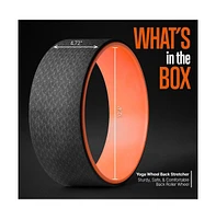 Squatz Yoga Wheel Back Stretcher – Sturdy & Comfortable Back Roller Wheel