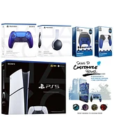 Sony Playstation 5 Slim Digital with Pulse Headset, Extra Volcanic Red Controller, Gamer Kit