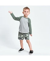 Gerber Baby Boys 3-Pack Pull-On Knit Shorts, Gray & Black, 18 Months