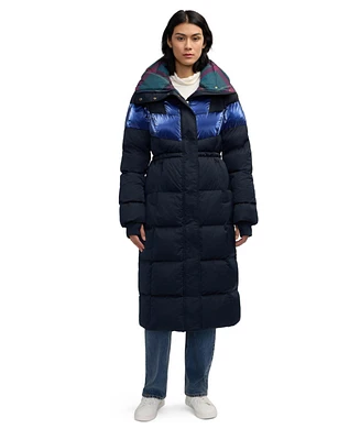 Scotch & Soda Women's Kaatye Core Fit Maxi Puffer With Oversized Collar