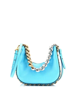 Pre-Owned Stella McCartney Mini Frayme Zipped Hobo Bag Faux Leather