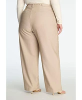 Eloquii Plus Size Trouser With Waistband Tabs