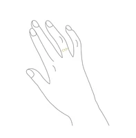 Bling Jewelry Minimalist Simple Midi Knuckle Finger Stackable Love Knot Infinity Ring Thin 1MM Band Yellow Gold Plated .925 Sterling Silver
