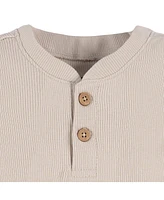 Gerber Baby Boys Henley Bodysuit and Shorts Set