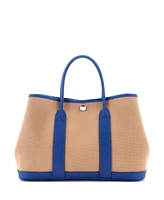 Pre-Owned Hermes 30 Garden Party Tote Toile and Leather