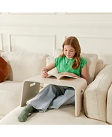 ECR4Kids Bentwood Lap Desk with Handles, Natural, 1