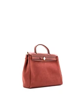 Pre-Owned Hermes Pm Herbag Toile and Leather