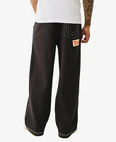 True Religion Men's Patch Big T Baggy Sweatpants