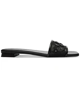 Coach Women's Tea Rose Mesh Flat Sandals