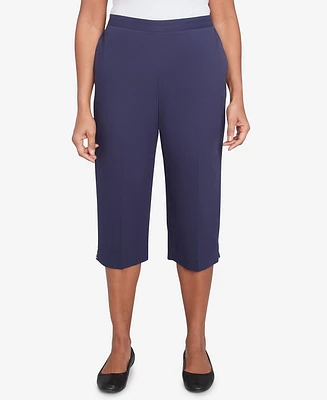 Alfred Dunner Women's Land of The Free Star-Studded Capri Pants