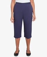 Alfred Dunner Women's Land of The Free Star-Studded Capri Pants