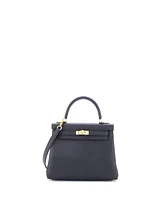 Pre-Owned HERMES Kelly Handbag Togo with Gold Hardware