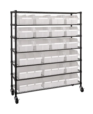 Seville Classics 7-Tier 21 Bin Rack System
