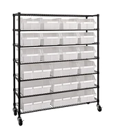 Seville Classics 7-Tier 21 Bin Rack System