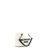 Pre-Owned Balenciaga Small Duty Free Tote Shearling