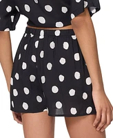 Kate Spade New York Women's Cotton Pull-On Cover-Up Shorts