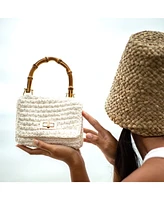 Airmail Mini Crochet Handbag In White