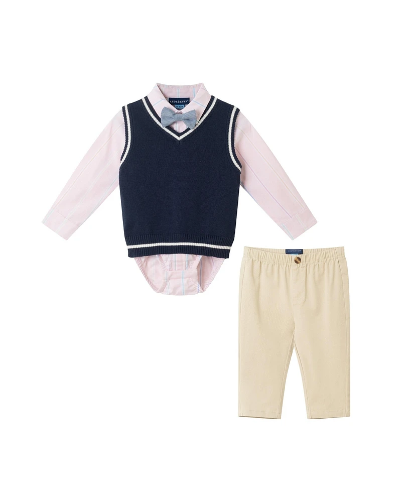 Andy & Evan Baby Boys Long Sleeve Buttondown & Pant Set