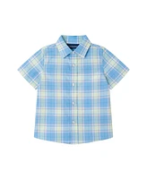 Andy & Evan Baby Boys 4 Peice Plaid Short Set
