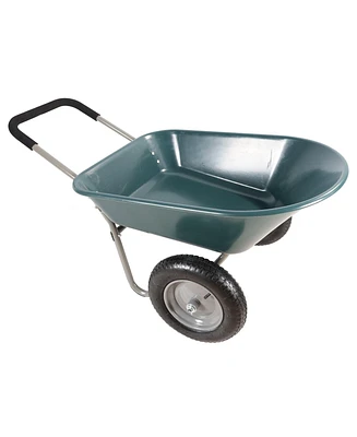 Two wheeled trolley for garden 15 inch pneumatic wheel