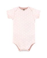 Hudson Baby Girls Cotton Bodysuits, Tons Of Love, 9-12 Months