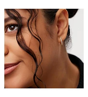 Ana Luisa - Gold Huggie Hoop Earrings - Pave Huggie Hoops Medium