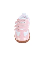 Bebe Toddler Girls Adhesive Straps and Printed Lining Sneakers