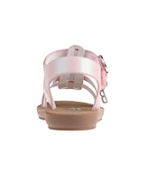 Bebe Toddler Girls Flower Print Lining with Fisherman Sandals