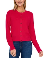 CeCe Women's Button-Front Knit Cardigan